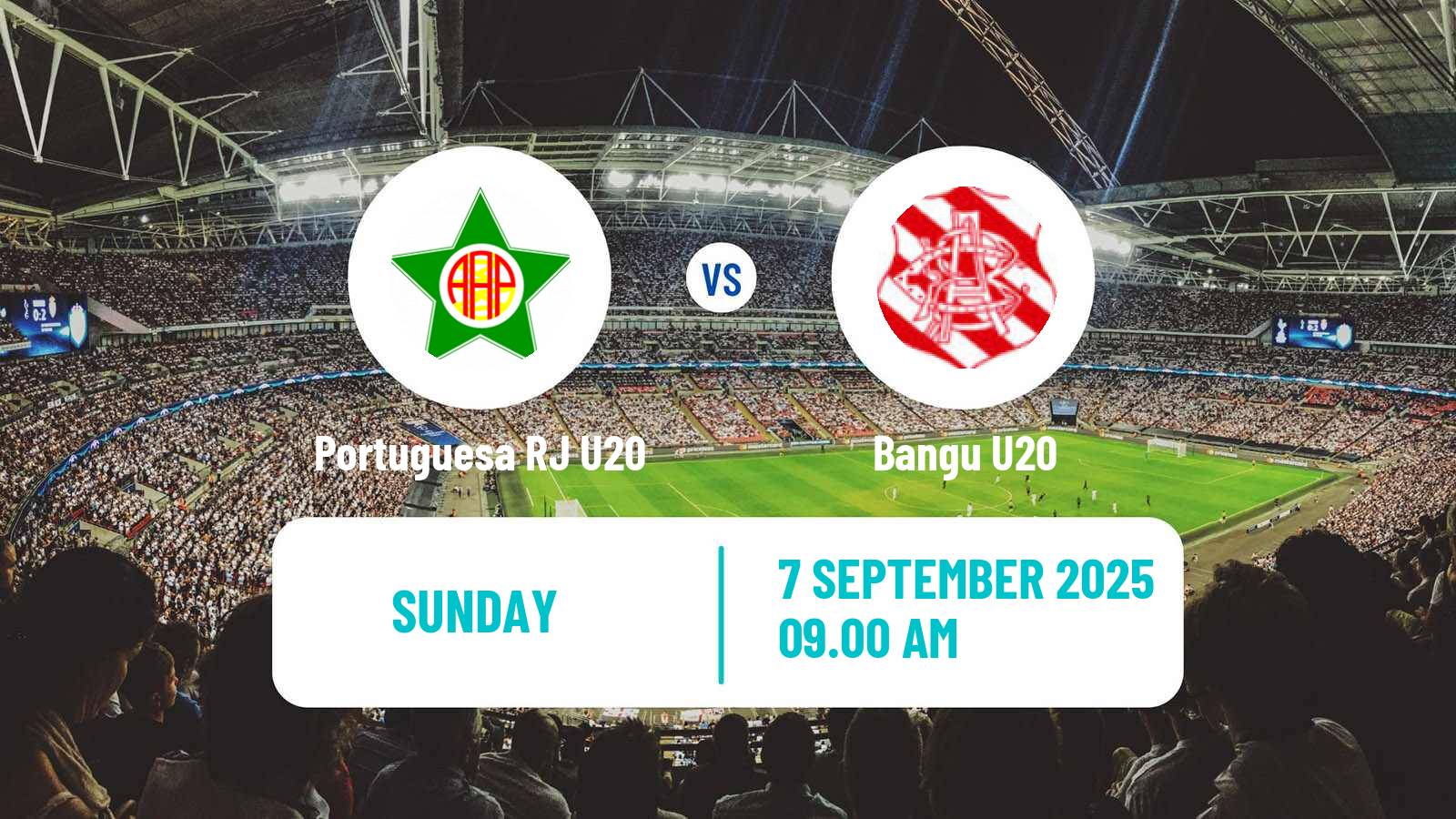 Soccer Brazilian Carioca U20 Portuguesa RJ U20 - Bangu U20