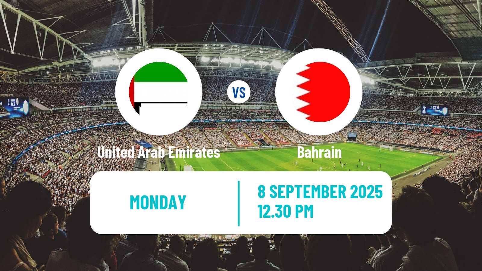 Soccer Friendly United Arab Emirates - Bahrain
