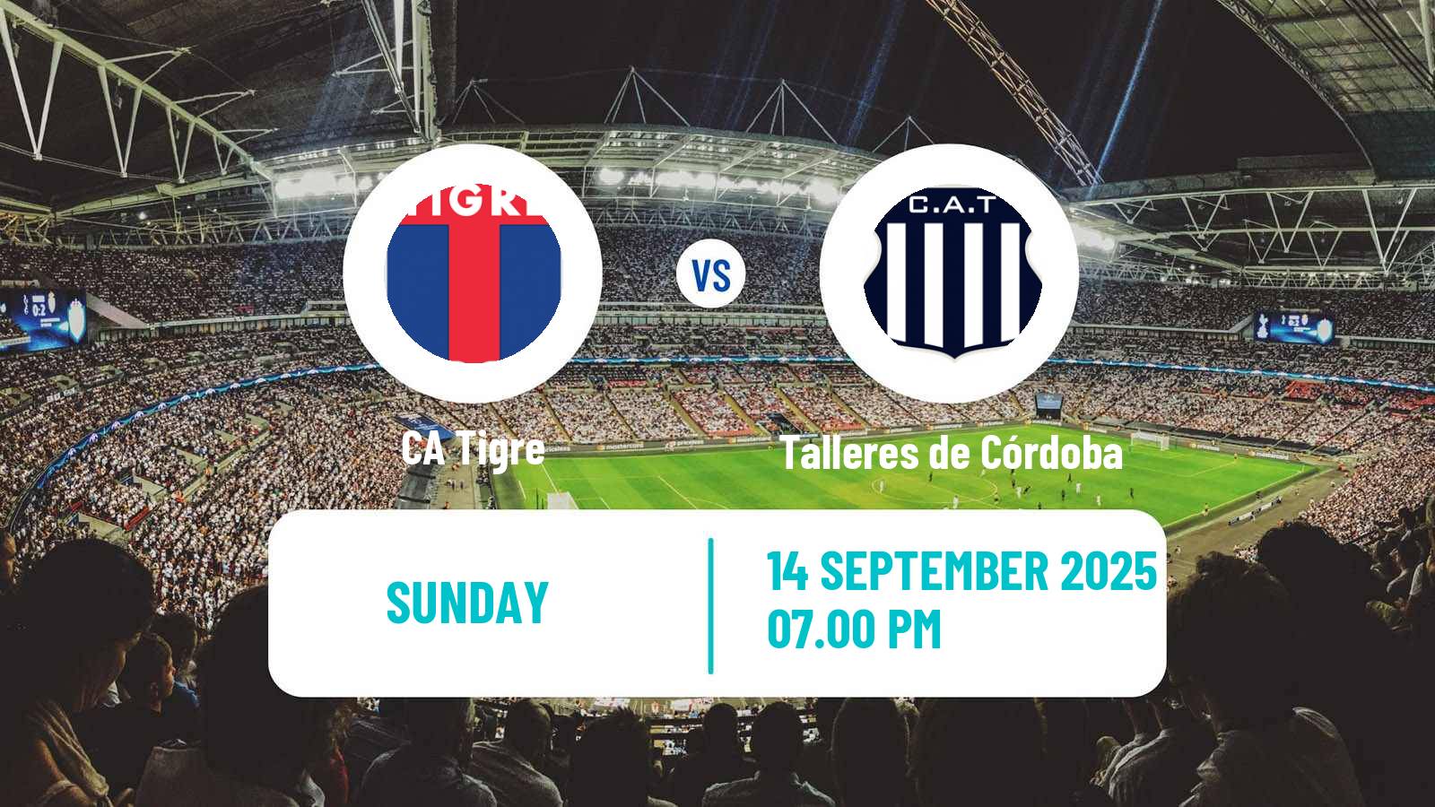 Soccer Argentinian Liga Profesional Tigre - Talleres de Córdoba