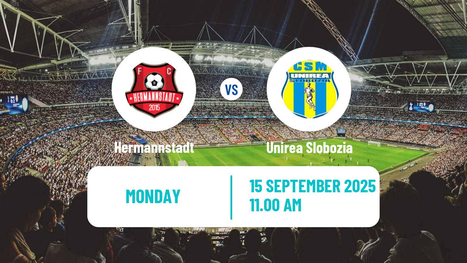 Soccer Romanian Liga 1 Hermannstadt - Unirea Slobozia