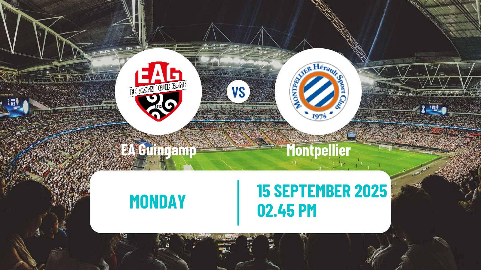 Soccer French Ligue 2 Guingamp - Montpellier