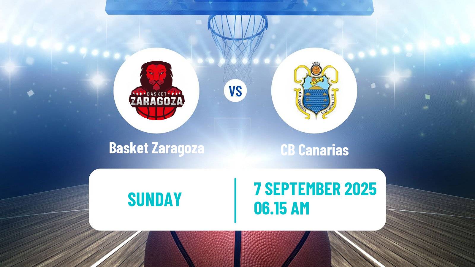 Basketball Club Friendly Basketball Basket Zaragoza - Canarias