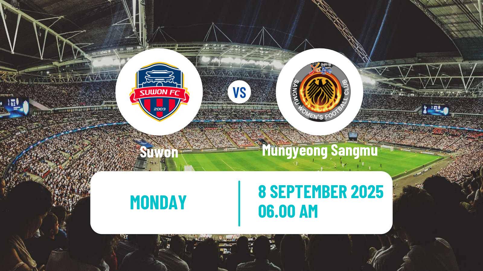 Soccer South Korean WK League Suwon - Mungyeong Sangmu