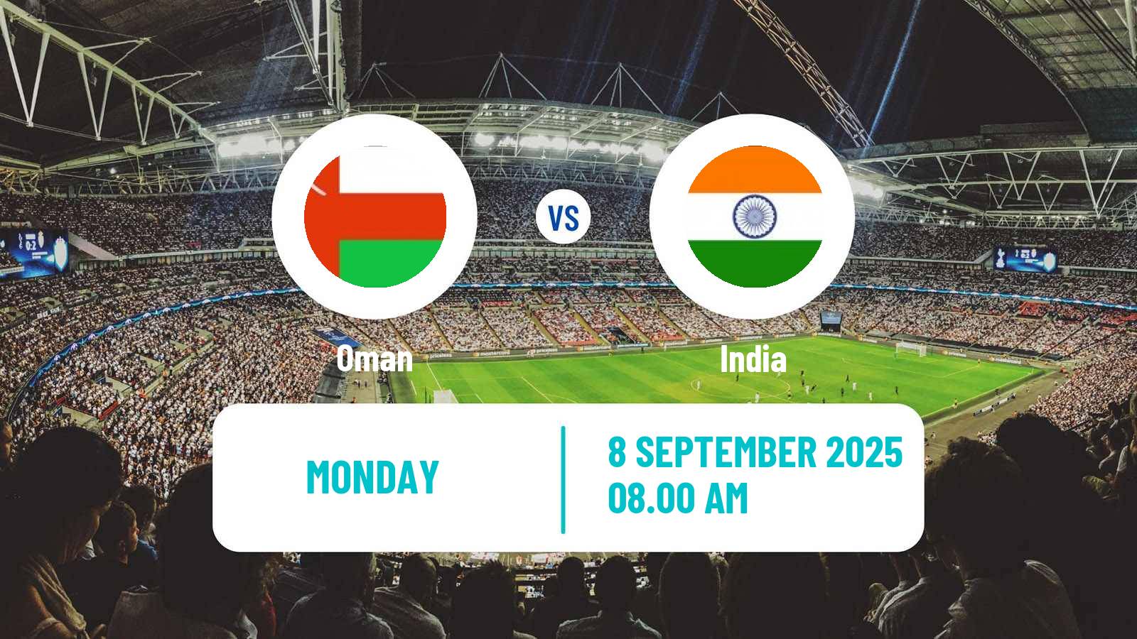 Soccer CAFA Nations Cup Oman - India