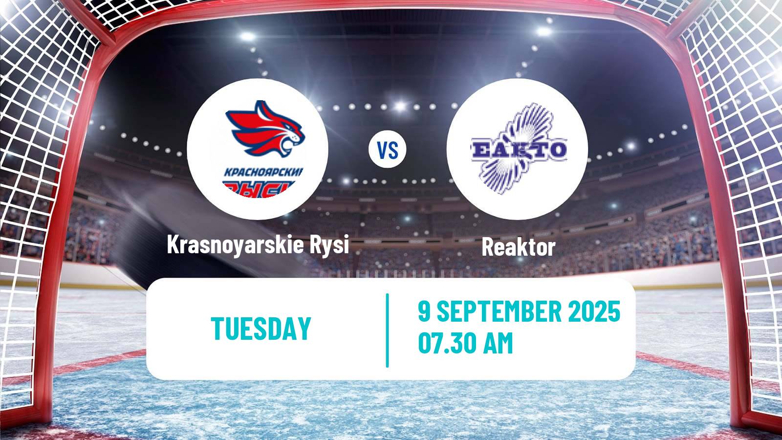 Hockey MHL Krasnoyarskie Rysi - Reaktor
