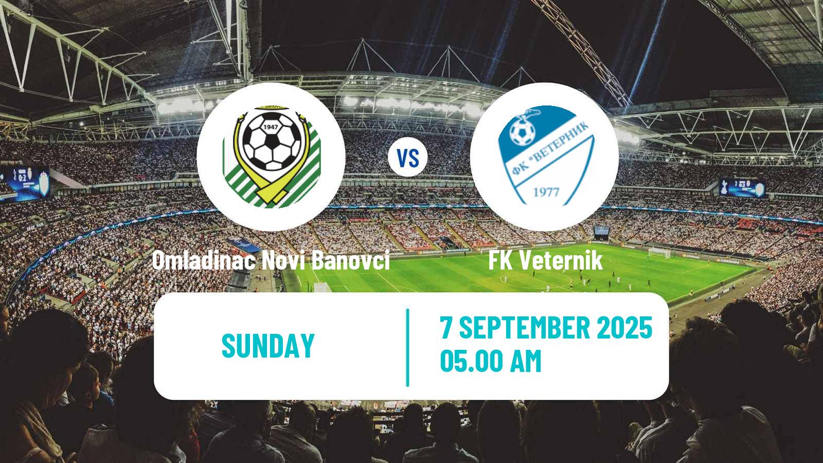 Soccer Serbian Srpska Liga - Vojvodina Omladinac Novi Banovci - Veternik