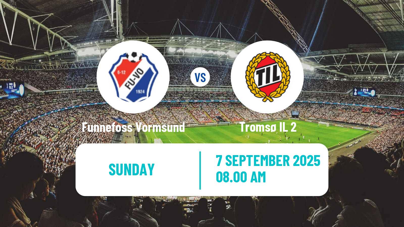 Soccer Norwegian Division 3 - Group 1 Funnefoss Vormsund - Tromsø 2