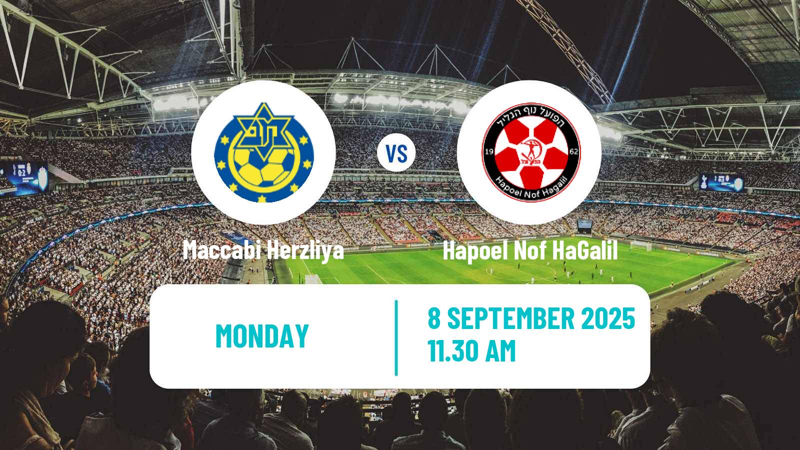 Soccer Israeli Liga Leumit Maccabi Herzliya - Hapoel Nof HaGalil