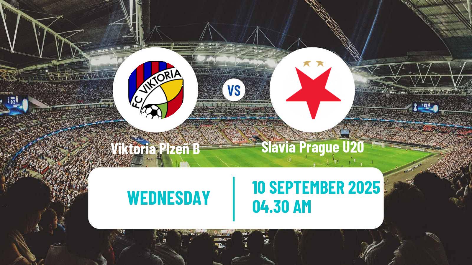 Soccer Czech CFL Group A Viktoria Plzeň B - Slavia Prague U20