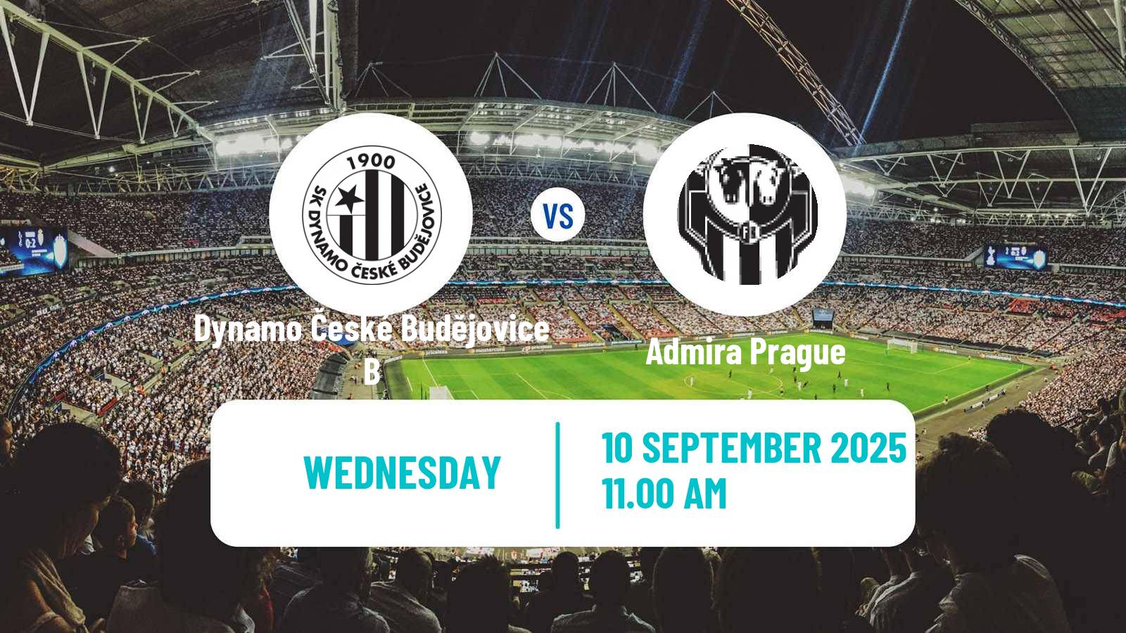 Soccer Czech CFL Group A Dynamo České Budějovice B - Admira Prague
