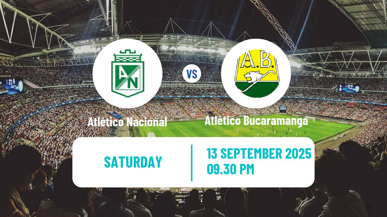 Soccer Colombian Primera A Atlético Nacional - Atlético Bucaramanga