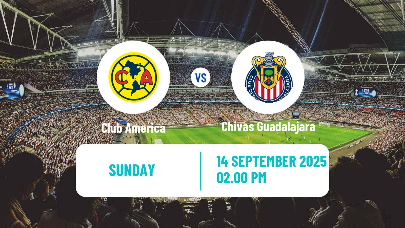 Soccer Mexican Liga MX Women Club America - Chivas Guadalajara