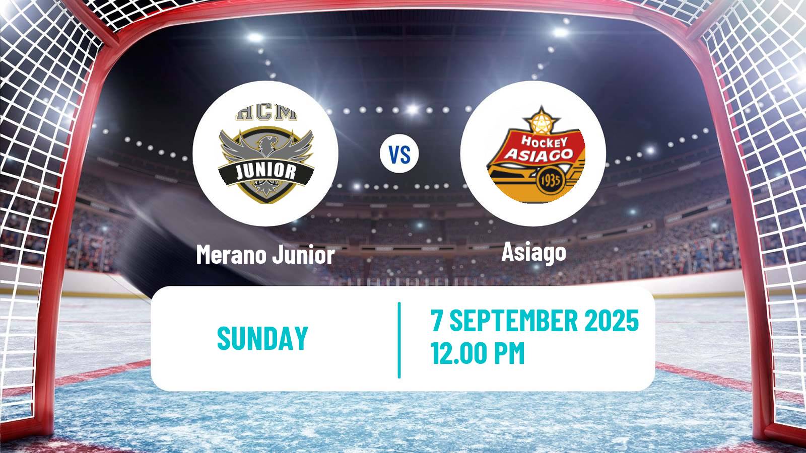 Hockey Club Friendly Ice Hockey Merano Junior - Asiago