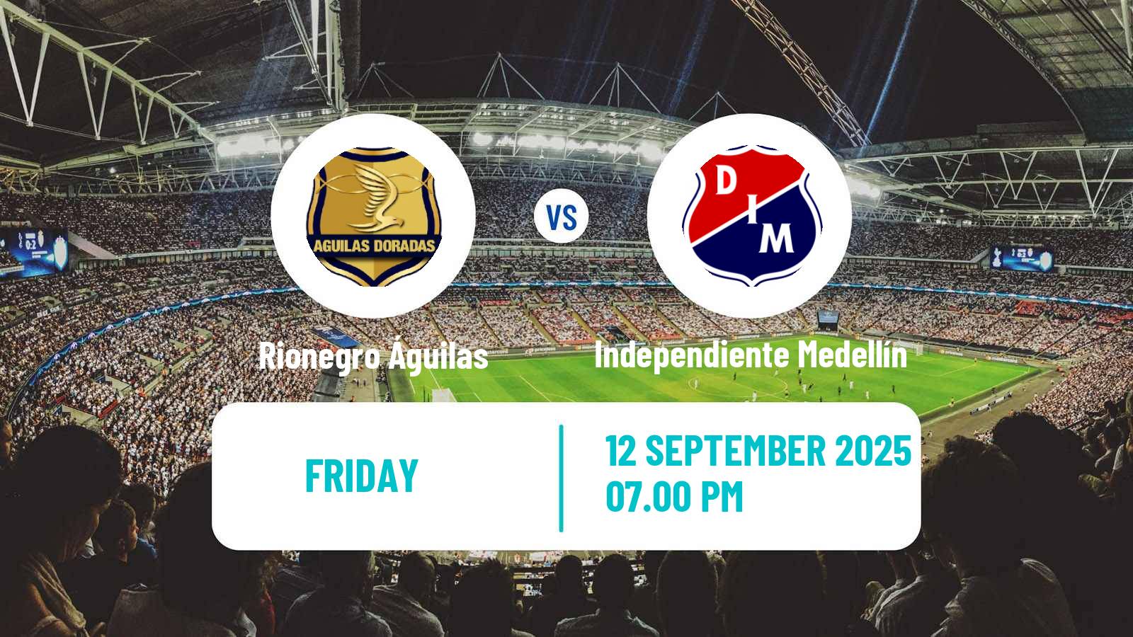 Soccer Colombian Primera A Rionegro Águilas - Independiente Medellín
