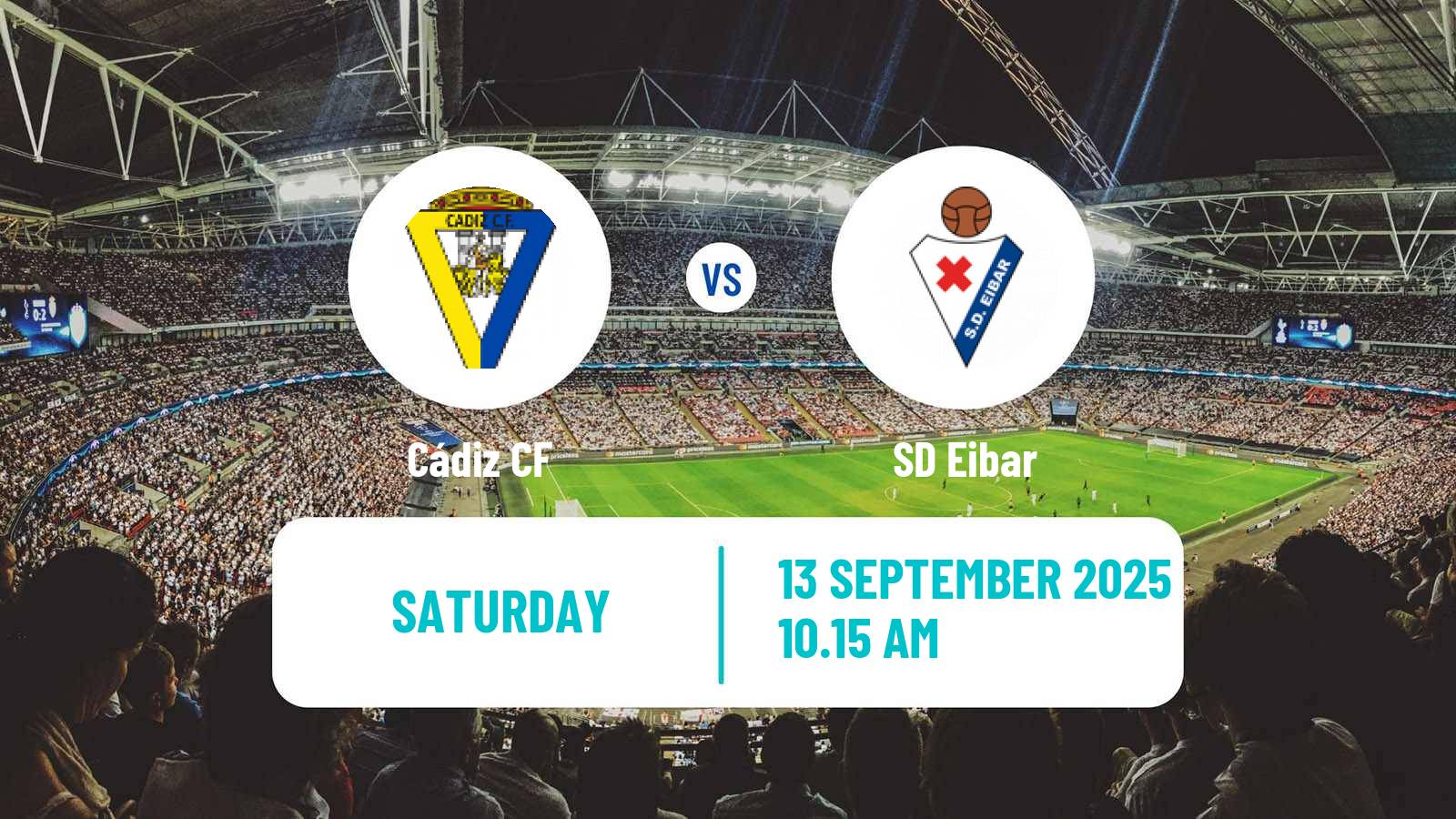 Soccer Spanish LaLiga2 Cádiz - Eibar