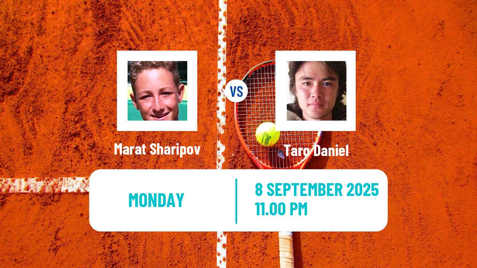 Tennis Guangzhou 2 Challenger Men Marat Sharipov - Taro Daniel