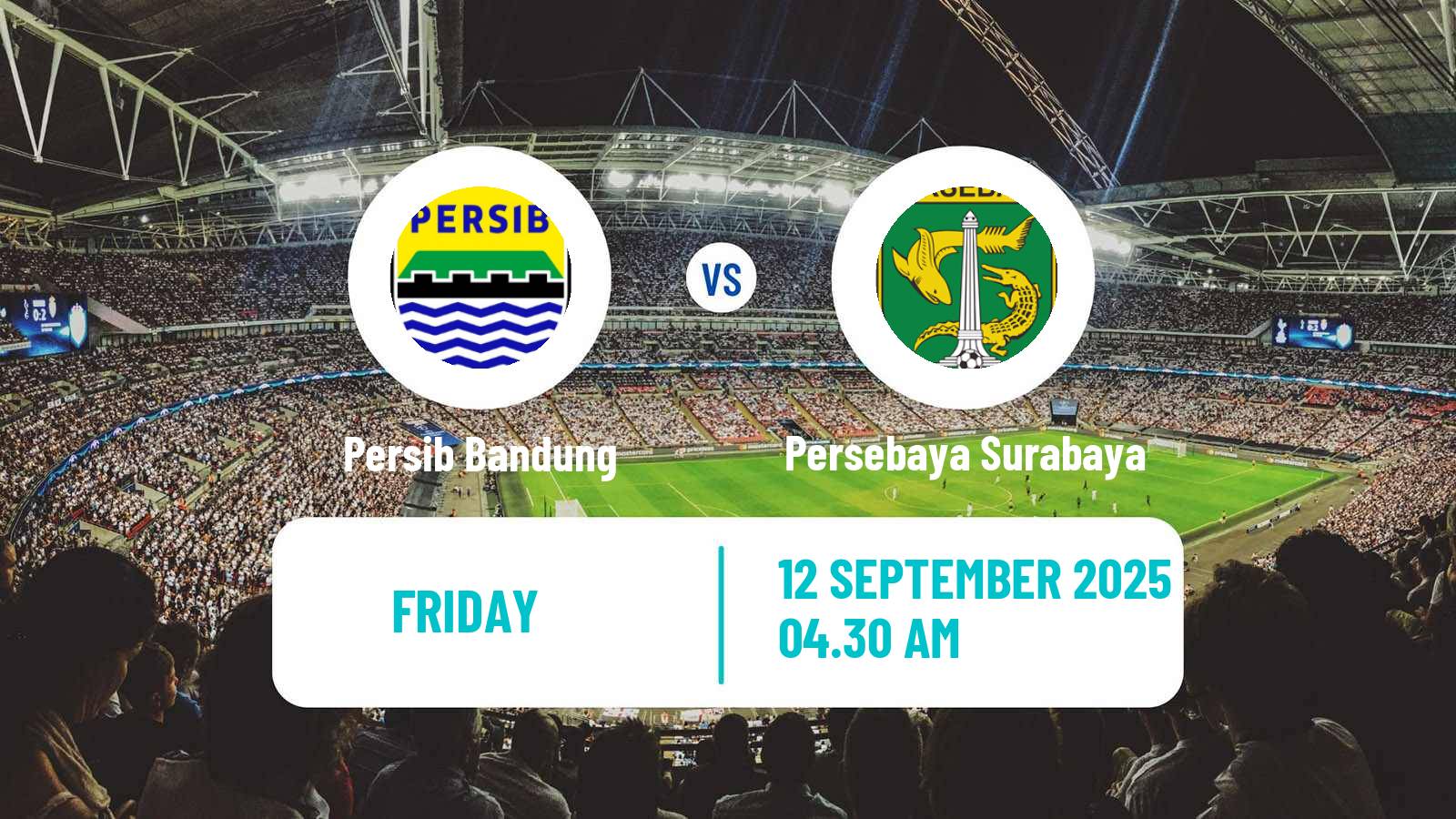 Soccer Indonesian Liga 1 Persib Bandung - Persebaya Surabaya