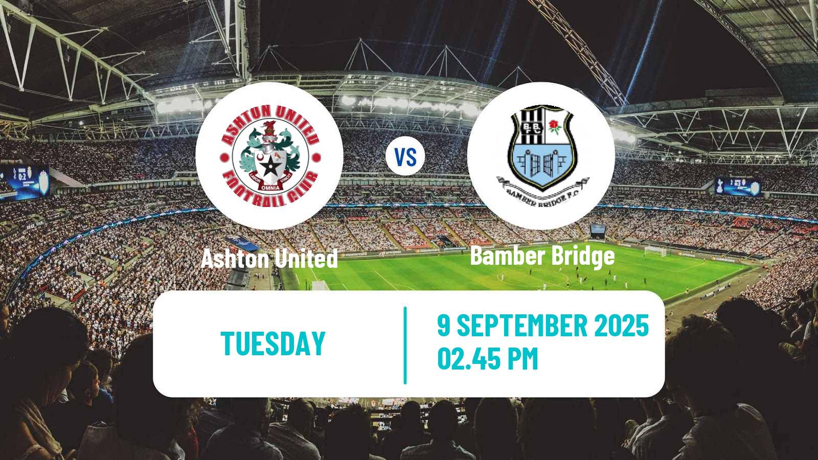 Soccer English NPL Premier Division Ashton United - Bamber Bridge