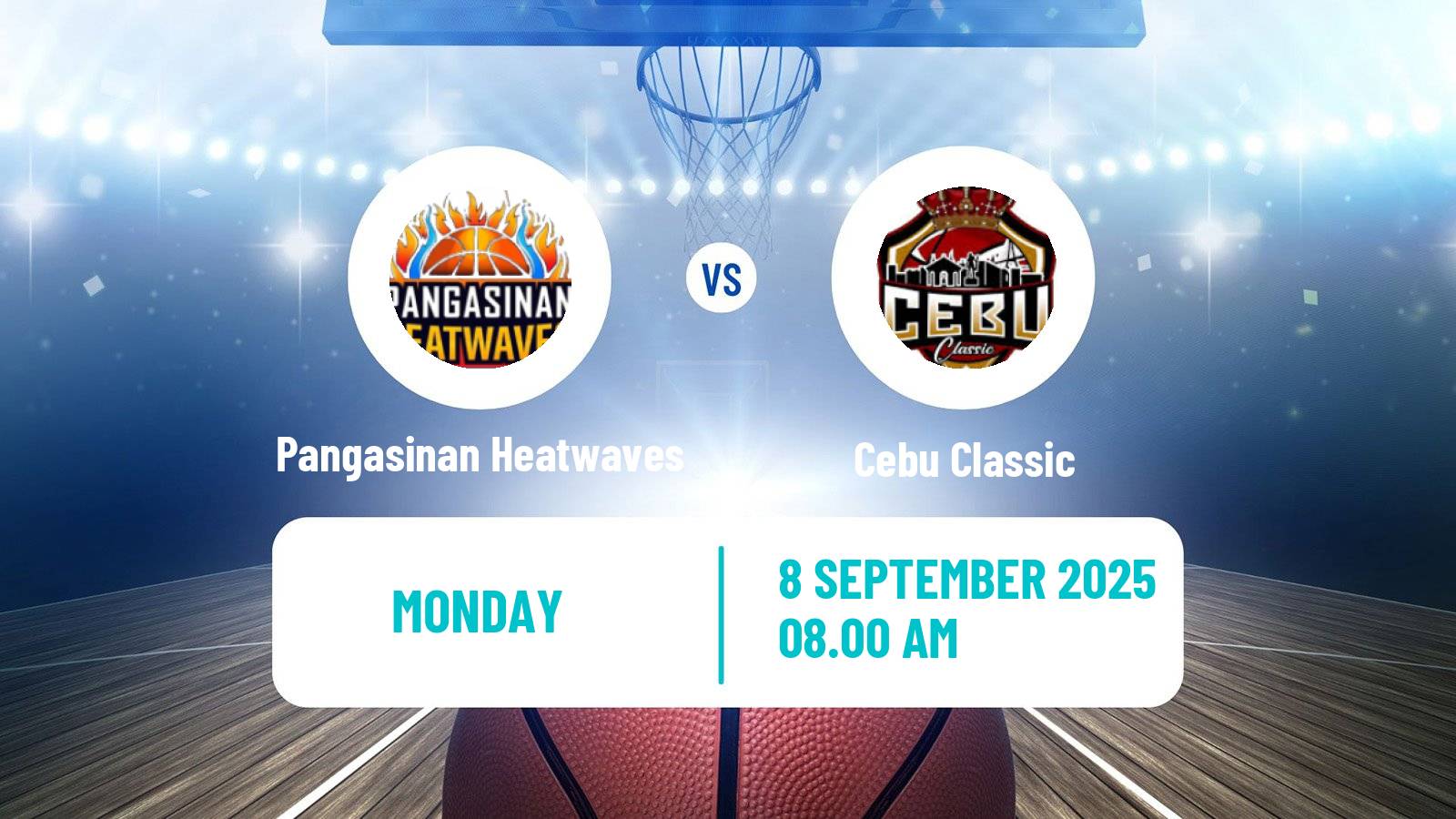 Basketball Philippines MBPL  Pangasinan Heatwaves - Cebu Classic