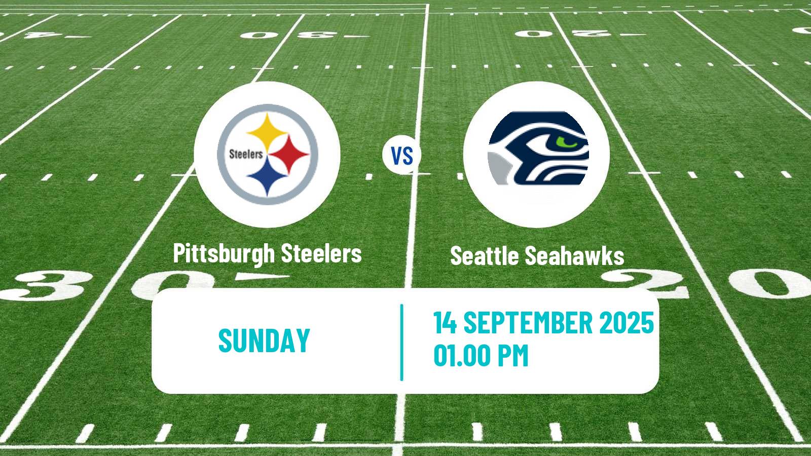 American football NFL Pittsburgh Steelers - Seattle Seahawks