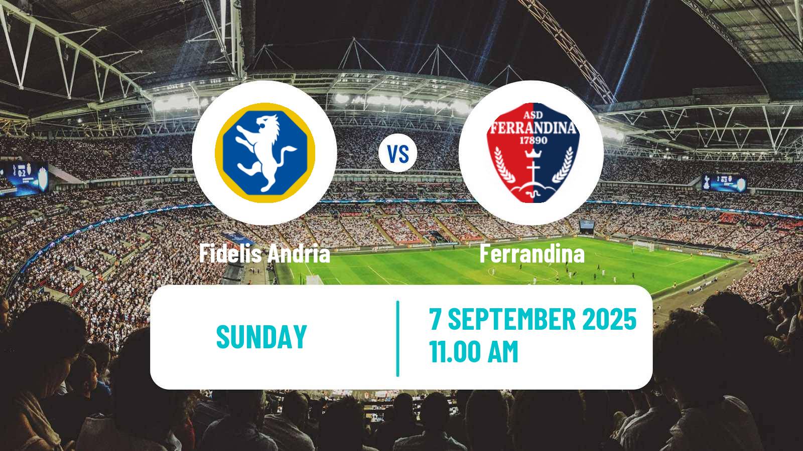 Soccer Italian Serie D - Group H Fidelis Andria - Ferrandina