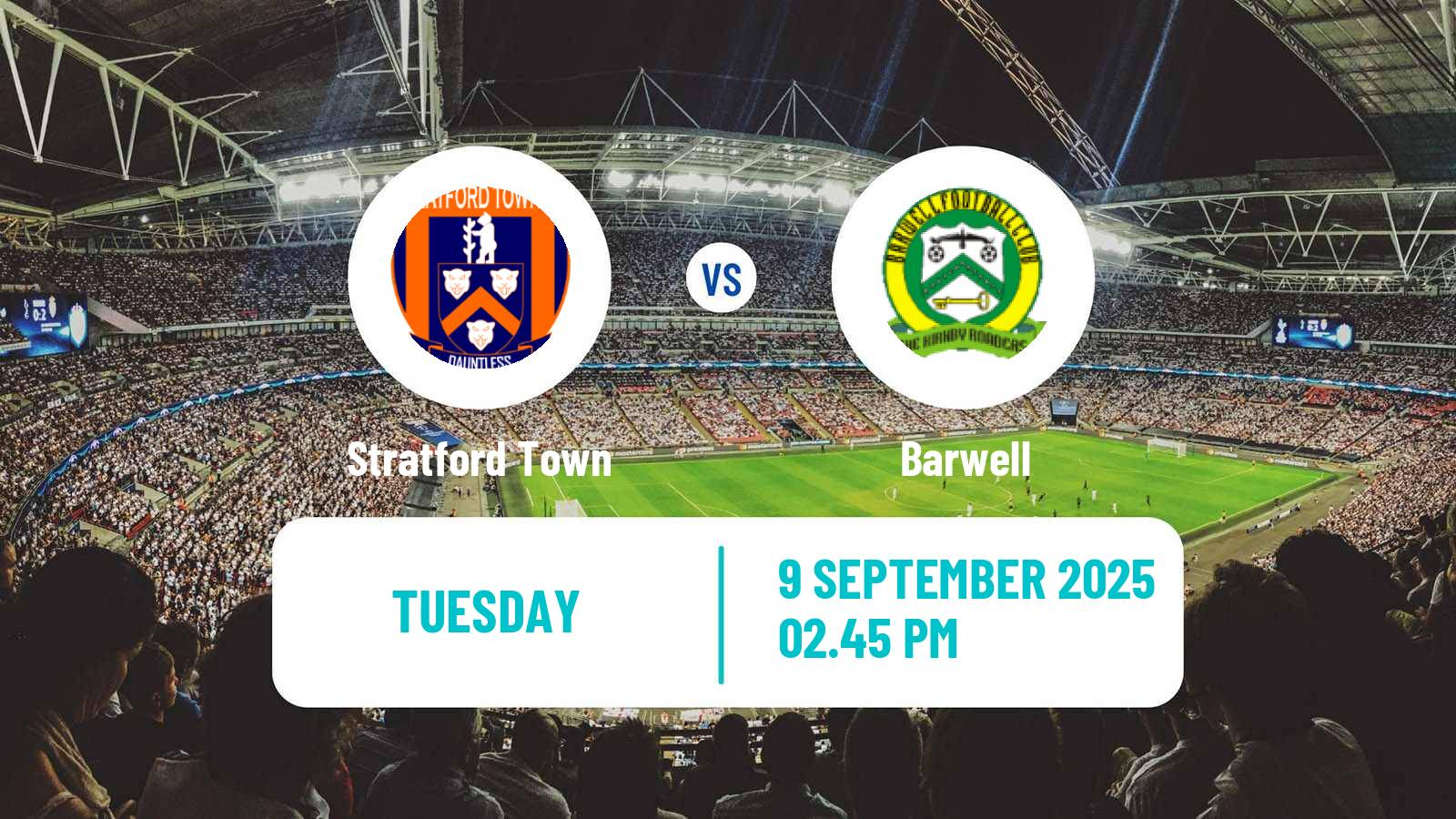 Soccer English Southern League Central Division Stratford Town - Barwell