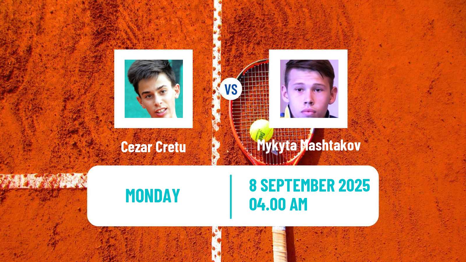 Tennis Targu Mures Challenger Men Cezar Cretu - Mykyta Mashtakov