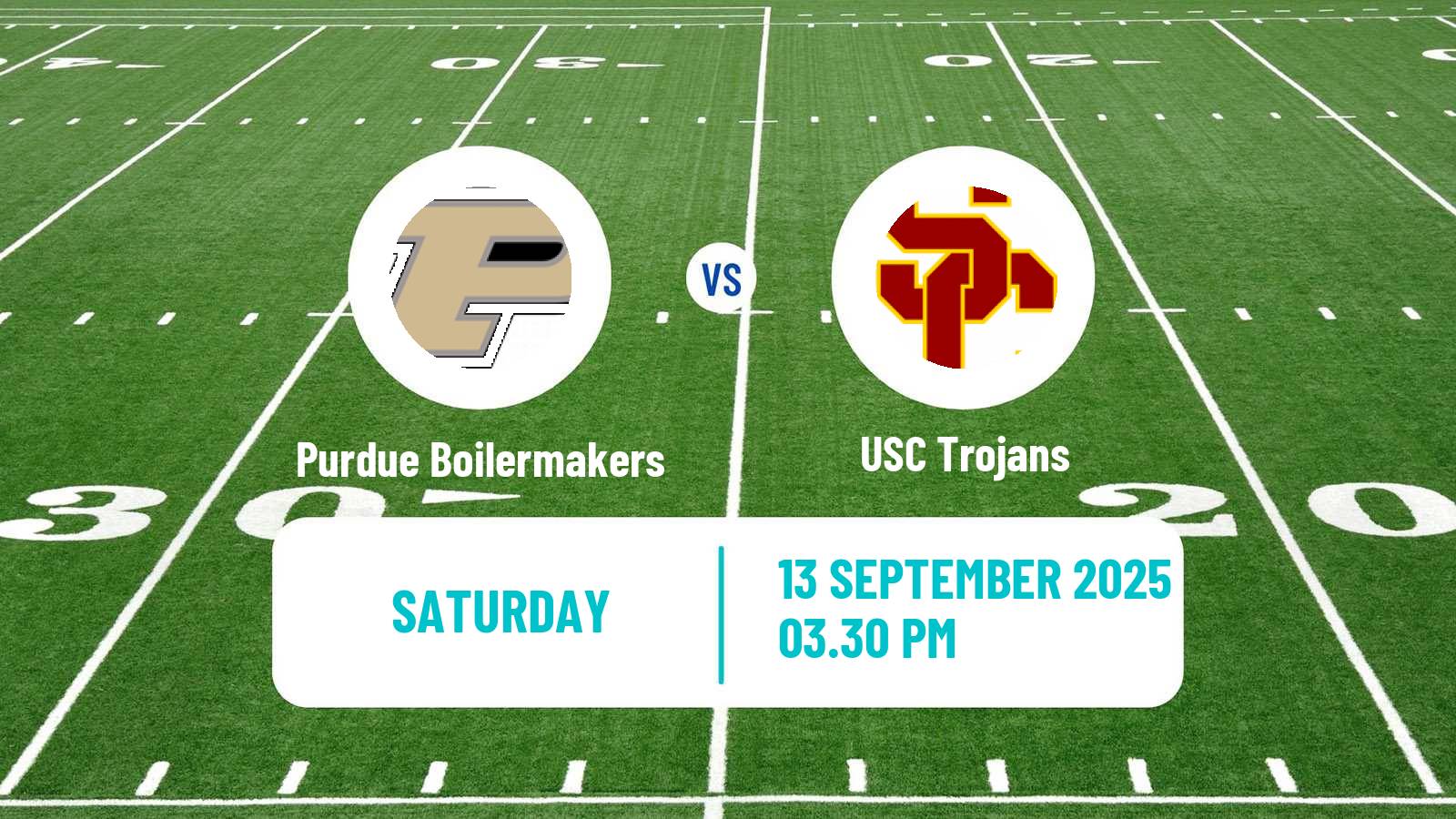 American football NCAA College Football Purdue Boilermakers - USC Trojans