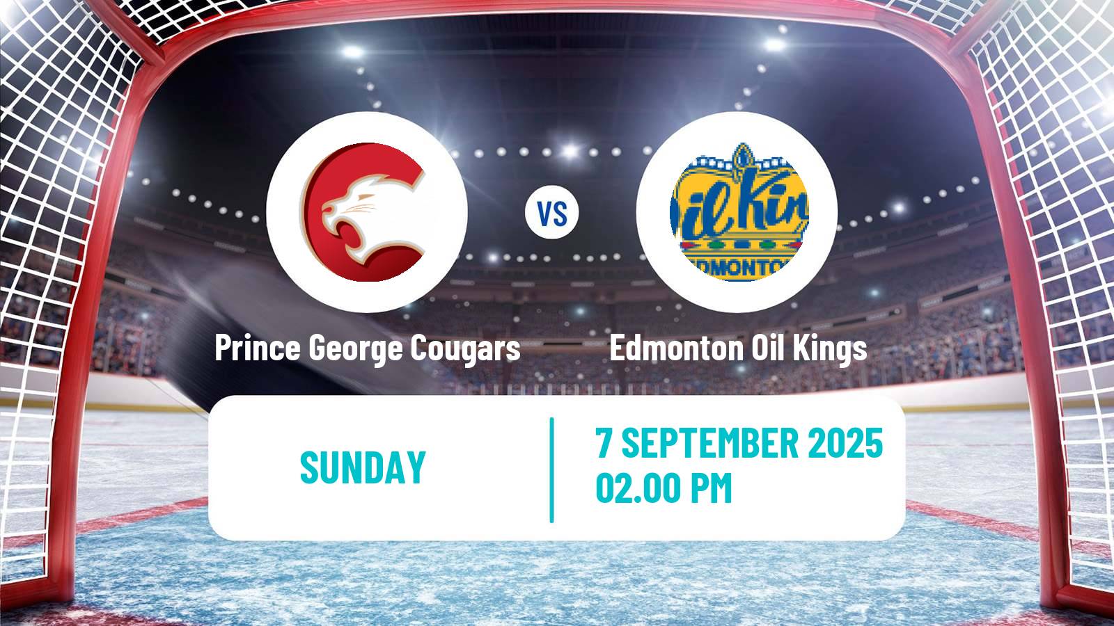 Hockey WHL Prince George Cougars - Edmonton Oil Kings