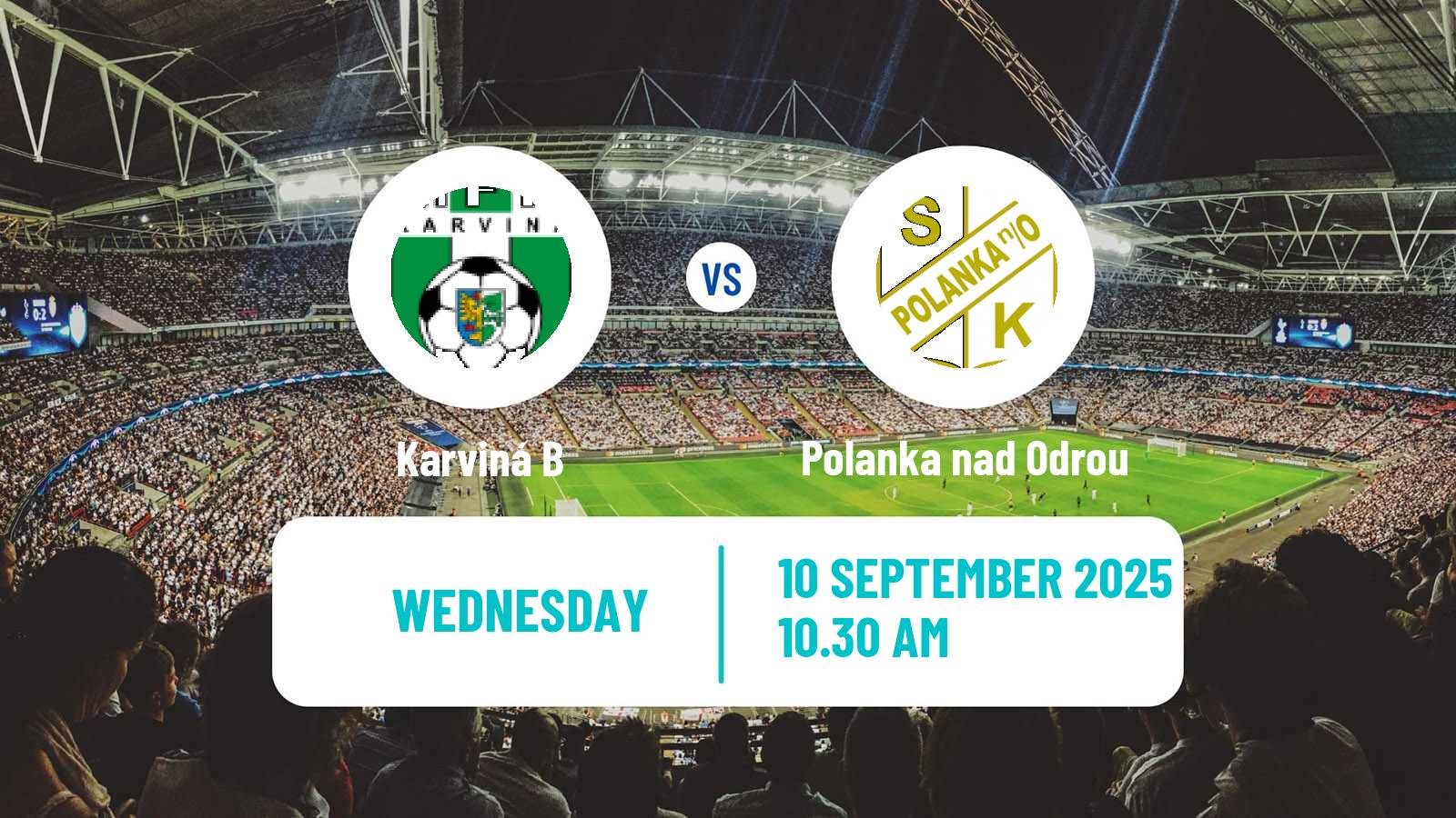 Soccer Czech MSFL Karviná B - Polanka nad Odrou
