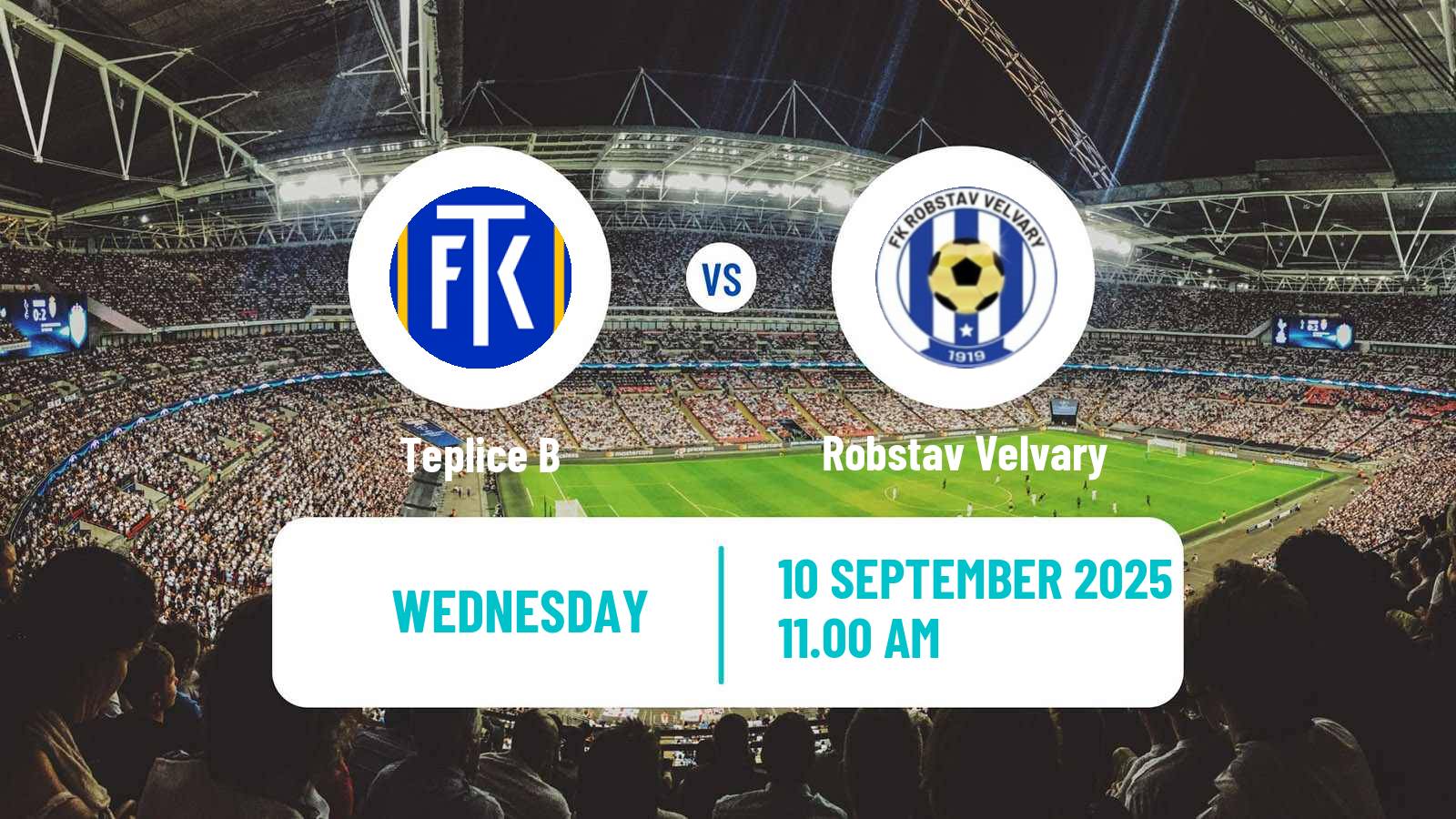 Soccer Czech CFL Group B Teplice B - Robstav Velvary