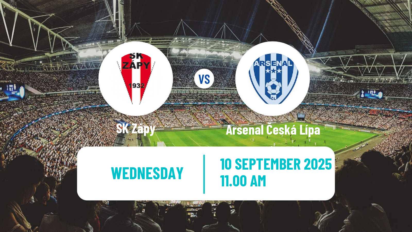 Soccer Czech CFL Group B Zápy - Arsenal Česká Lípa