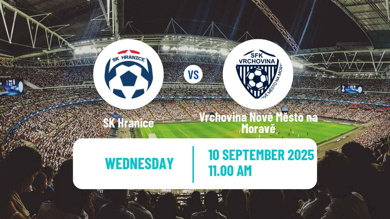 Soccer Czech MSFL Hranice - Vrchovina Nové Město na Moravě