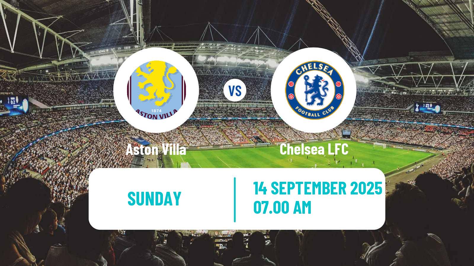 Soccer English WSL Aston Villa - Chelsea