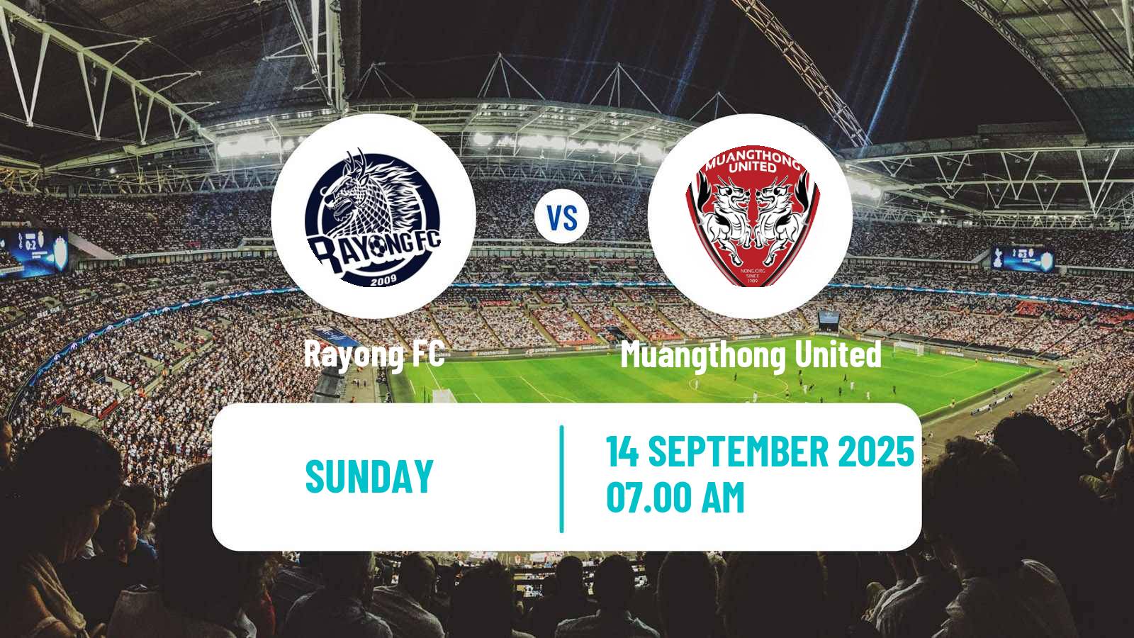Soccer Thai League 1 Rayong FC - Muangthong United