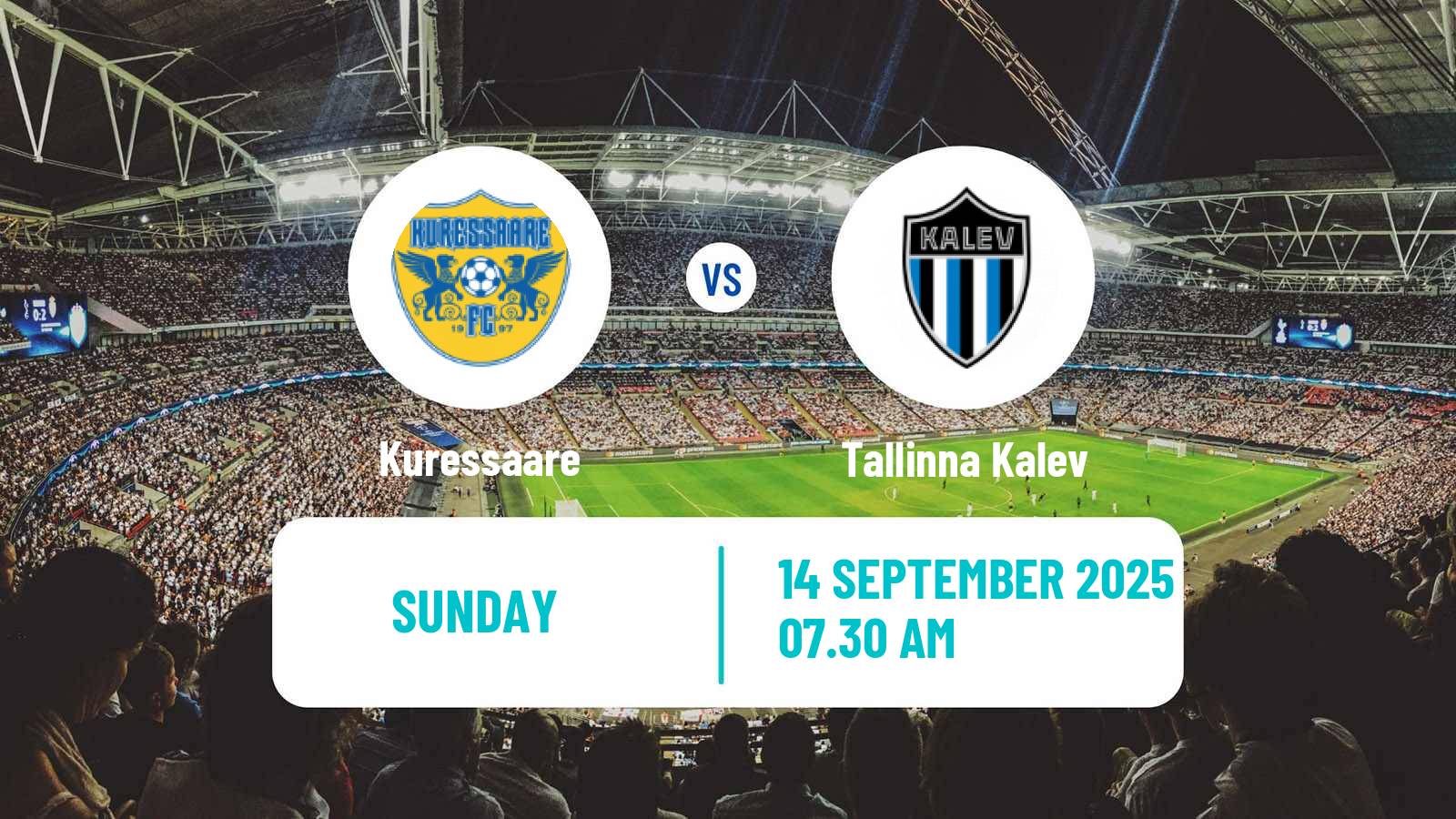 Soccer Estonian Meistriliiga Kuressaare - Tallinna Kalev