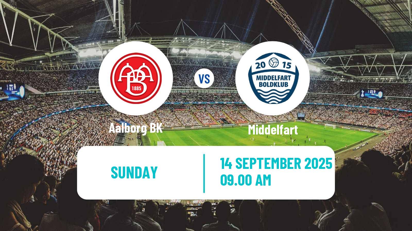 Soccer Danish 1 Division Aalborg BK - Middelfart