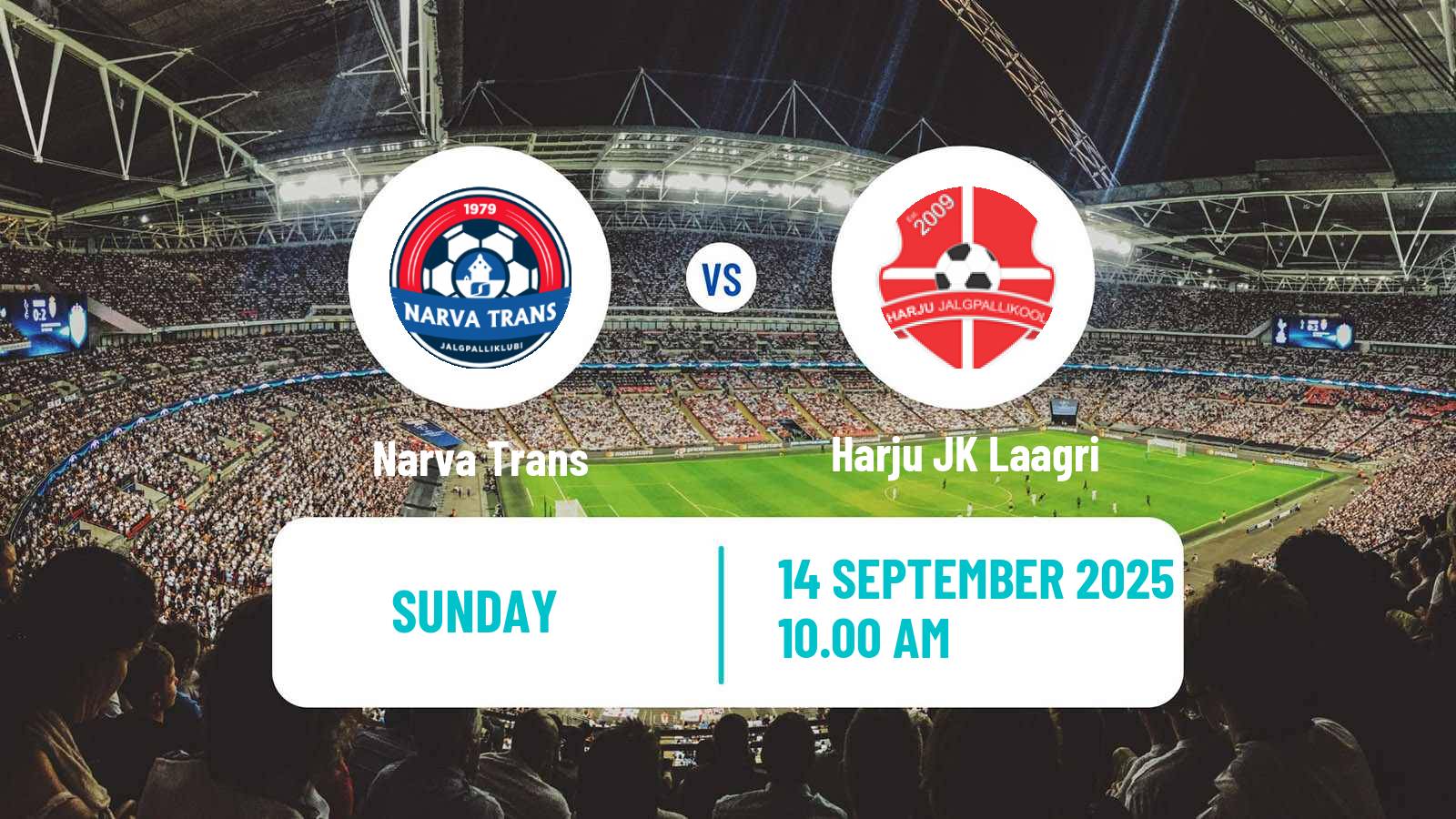 Soccer Estonian Meistriliiga Narva Trans - Harju JK Laagri