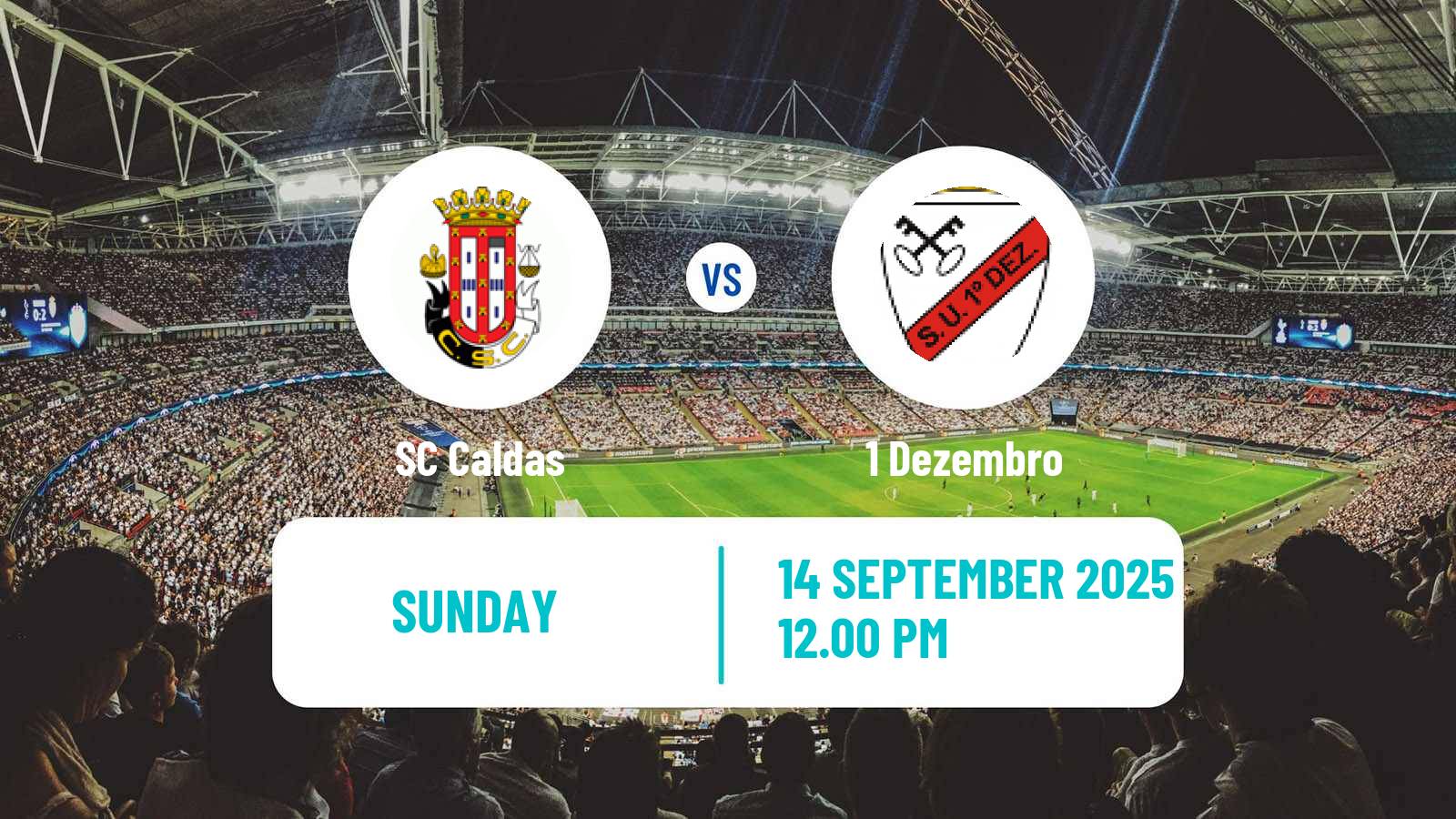 Soccer Portuguese Liga 3 Caldas - 1 Dezembro