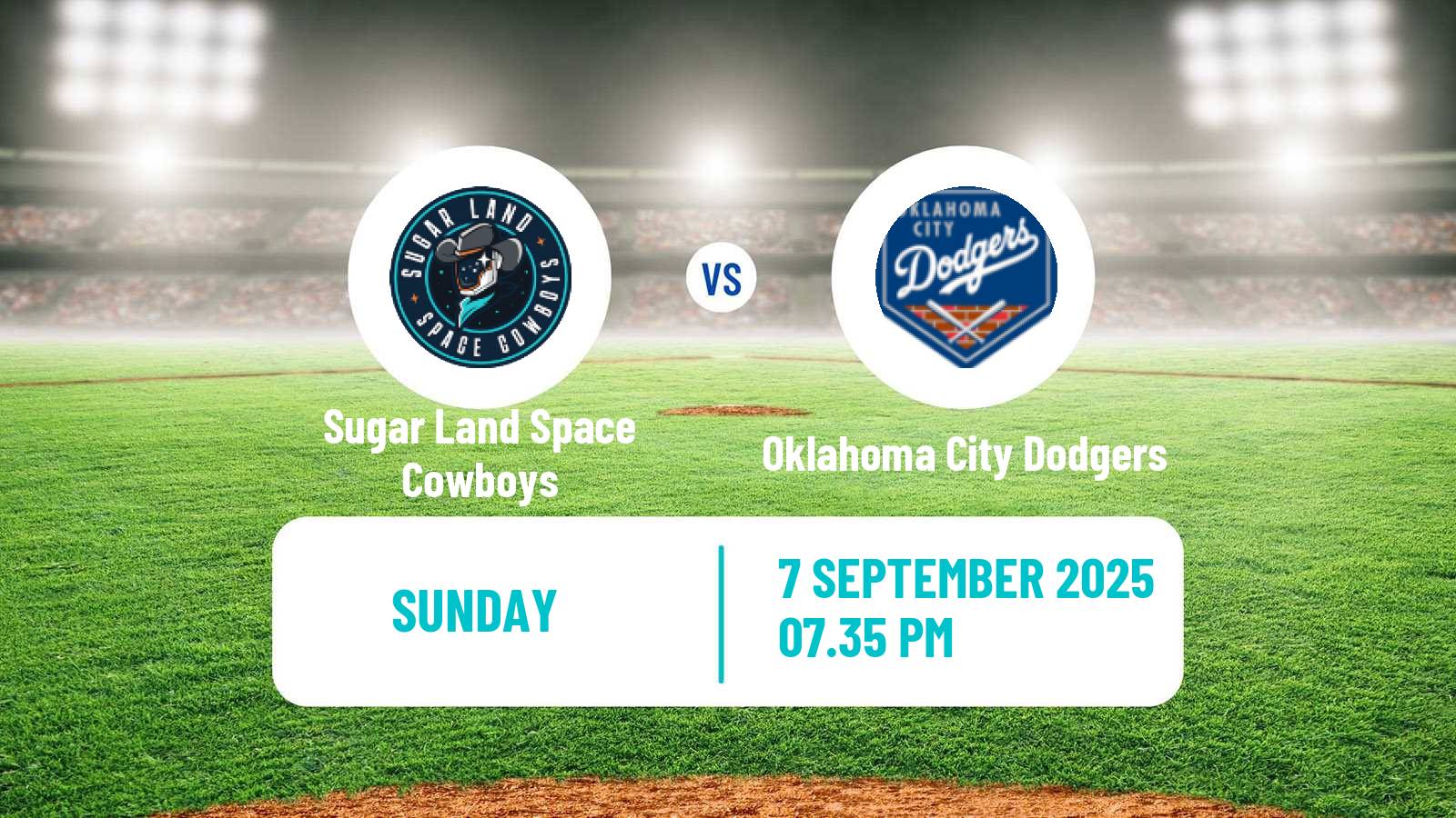 Baseball PCL Sugar Land Space Cowboys - Oklahoma City Dodgers