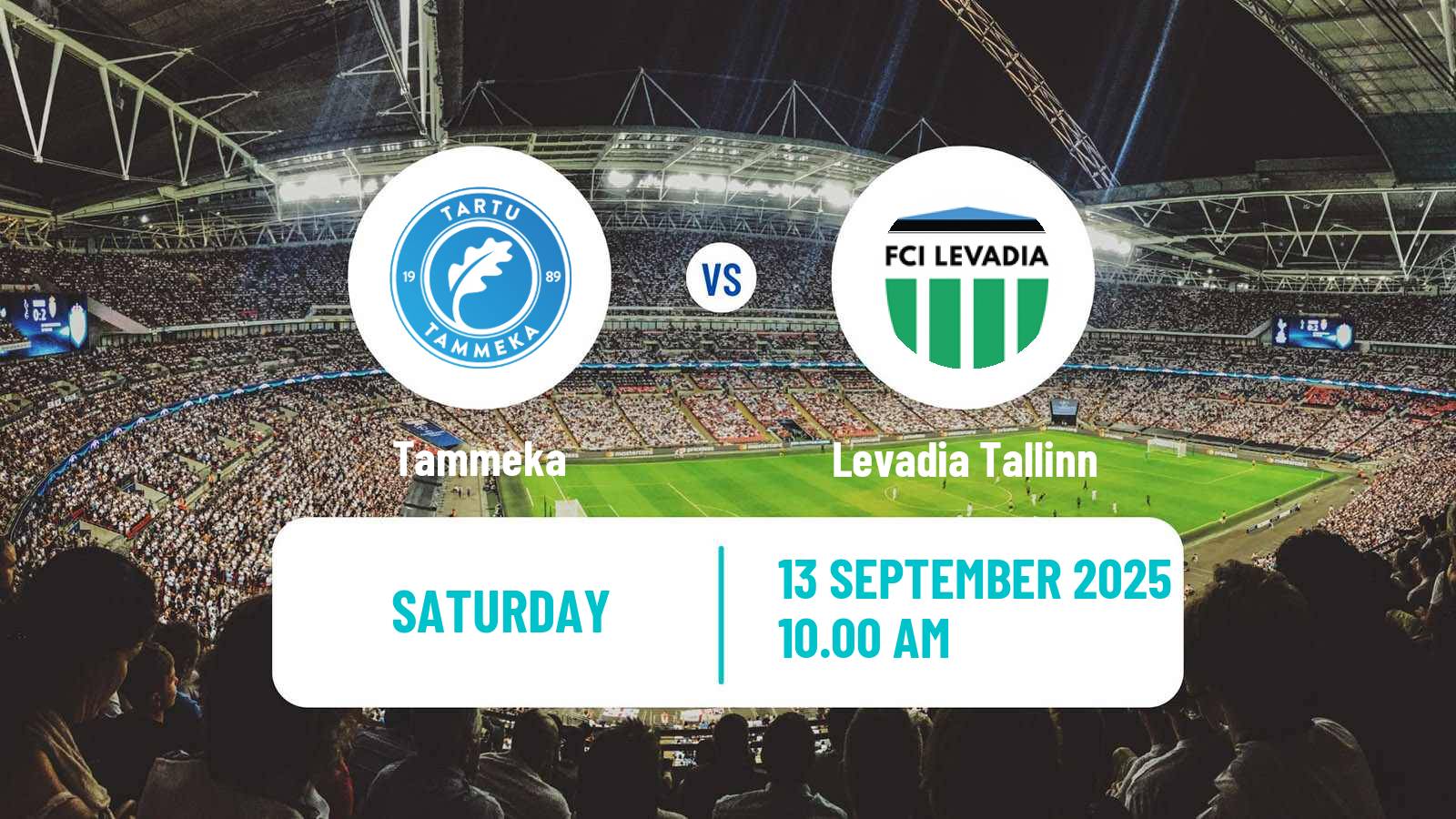 Soccer Estonian Meistriliiga Tammeka - Levadia Tallinn