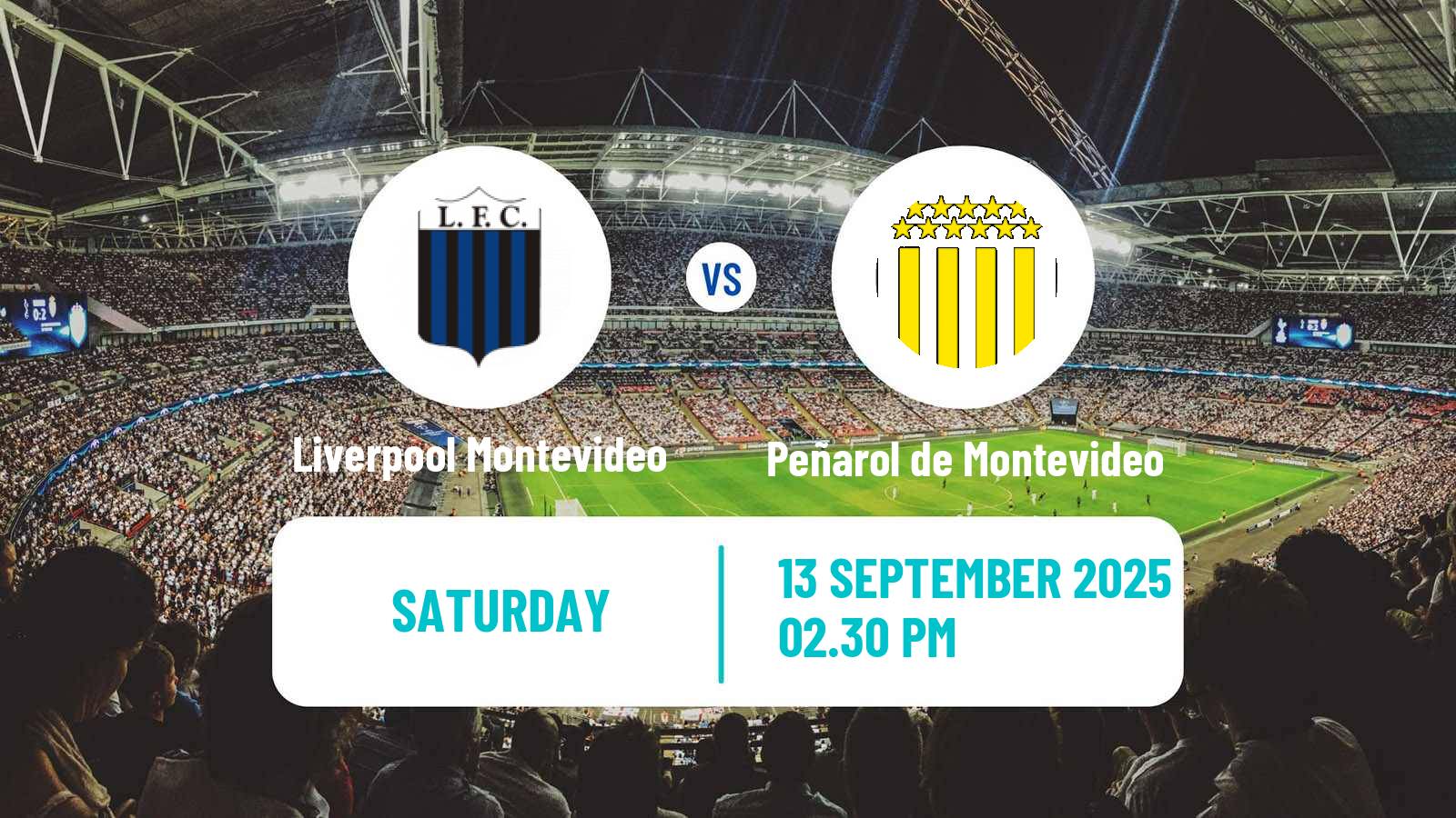 Soccer Uruguayan Primera Division Liverpool Montevideo - Peñarol de Montevideo