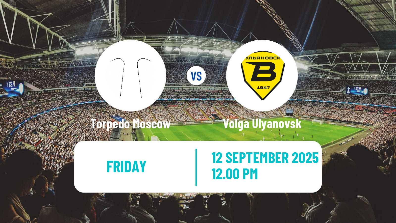 Soccer Russian FNL Torpedo Moscow - Volga Ulyanovsk