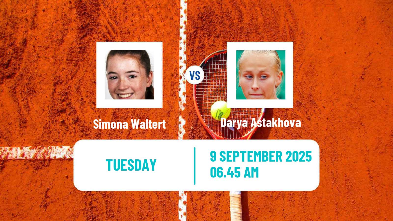 Tennis Ljubljana Challenger Women Simona Waltert - Darya Astakhova