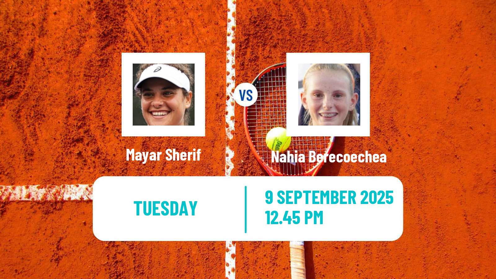 Tennis San Sebastian Challenger Women Mayar Sherif - Nahia Berecoechea