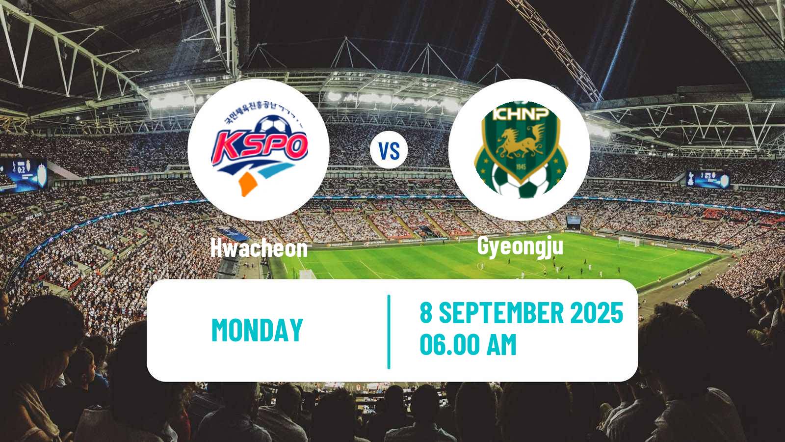Soccer South Korean WK League Hwacheon - Gyeongju