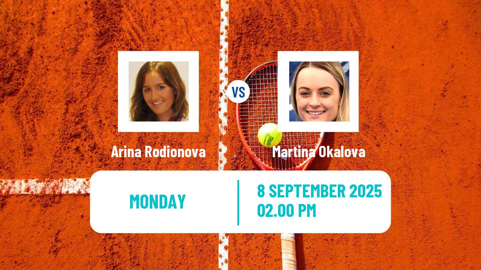 Tennis WTA Sao Paulo Arina Rodionova - Martina Okalova