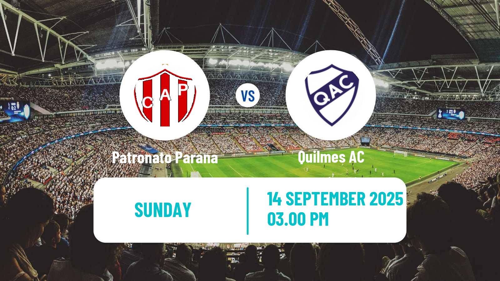 Soccer Argentinian Primera Nacional Patronato Parana - Quilmes