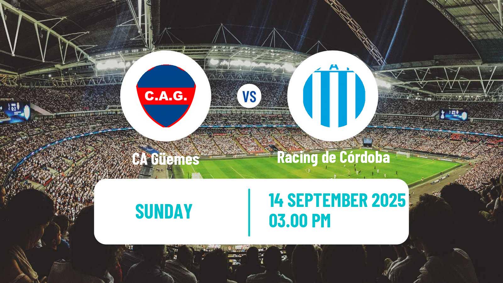 Soccer Argentinian Primera Nacional Güemes - Racing de Córdoba