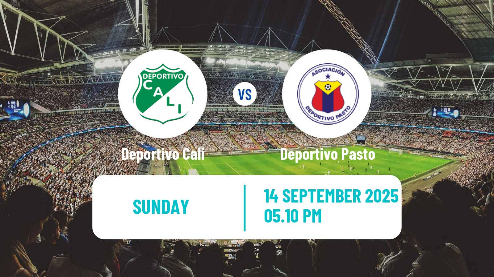 Soccer Colombian Primera A Deportivo Cali - Deportivo Pasto